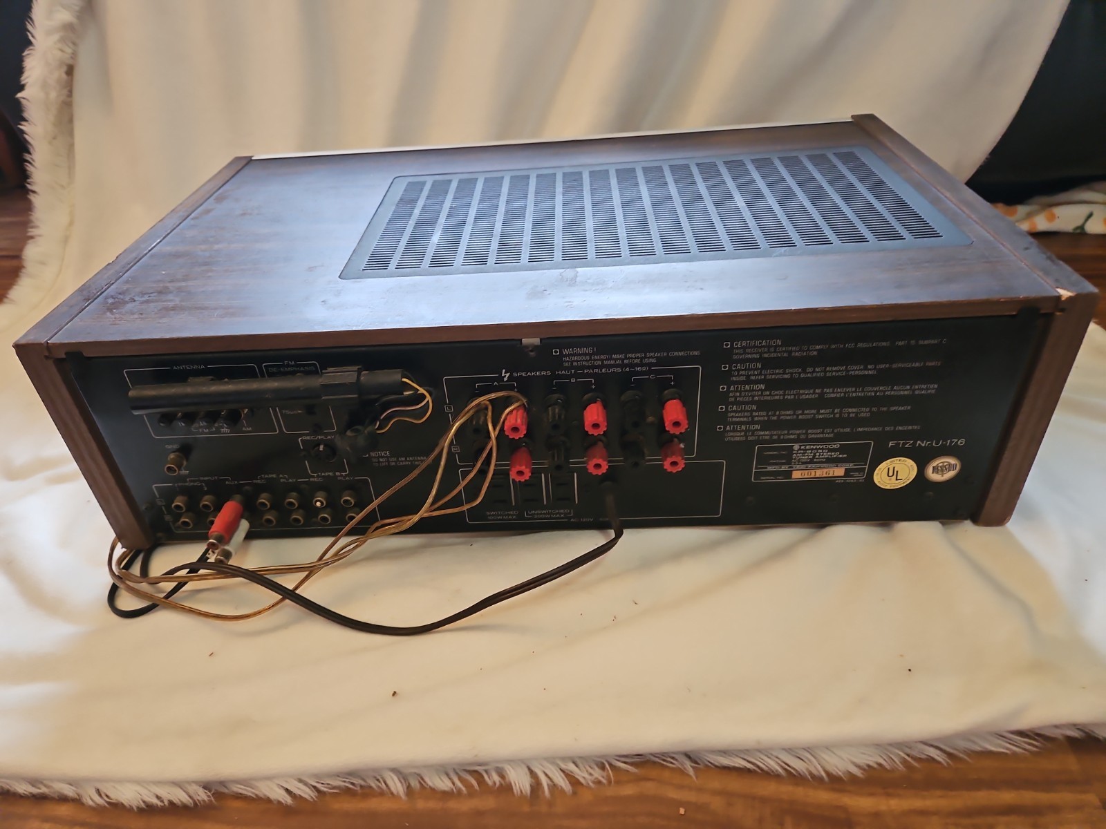 Kenwood KR-8050 High Speed Stereo Receiver (Untested)