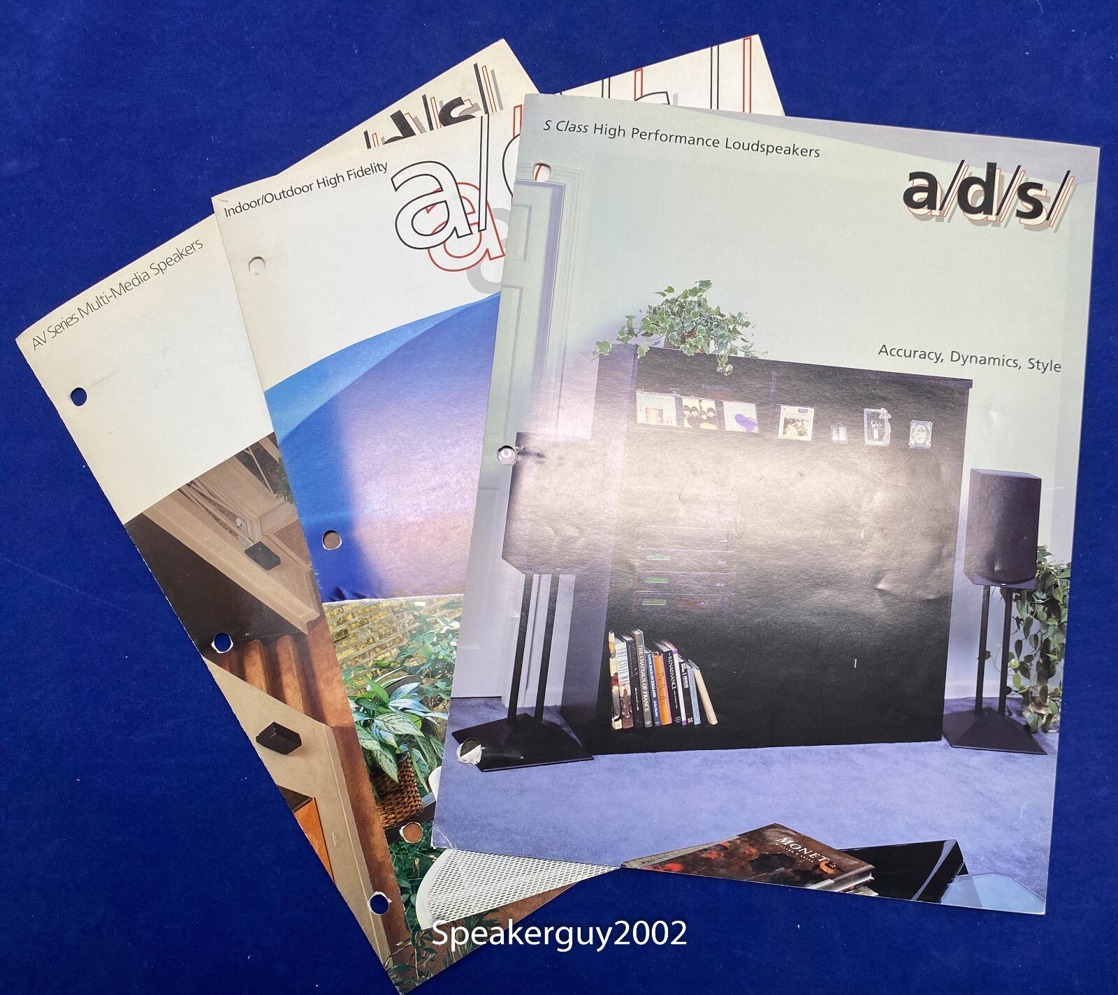 3 Original a/d/s Brochures / AV Series – Indoor Outdoor – S Class Speakers — #1