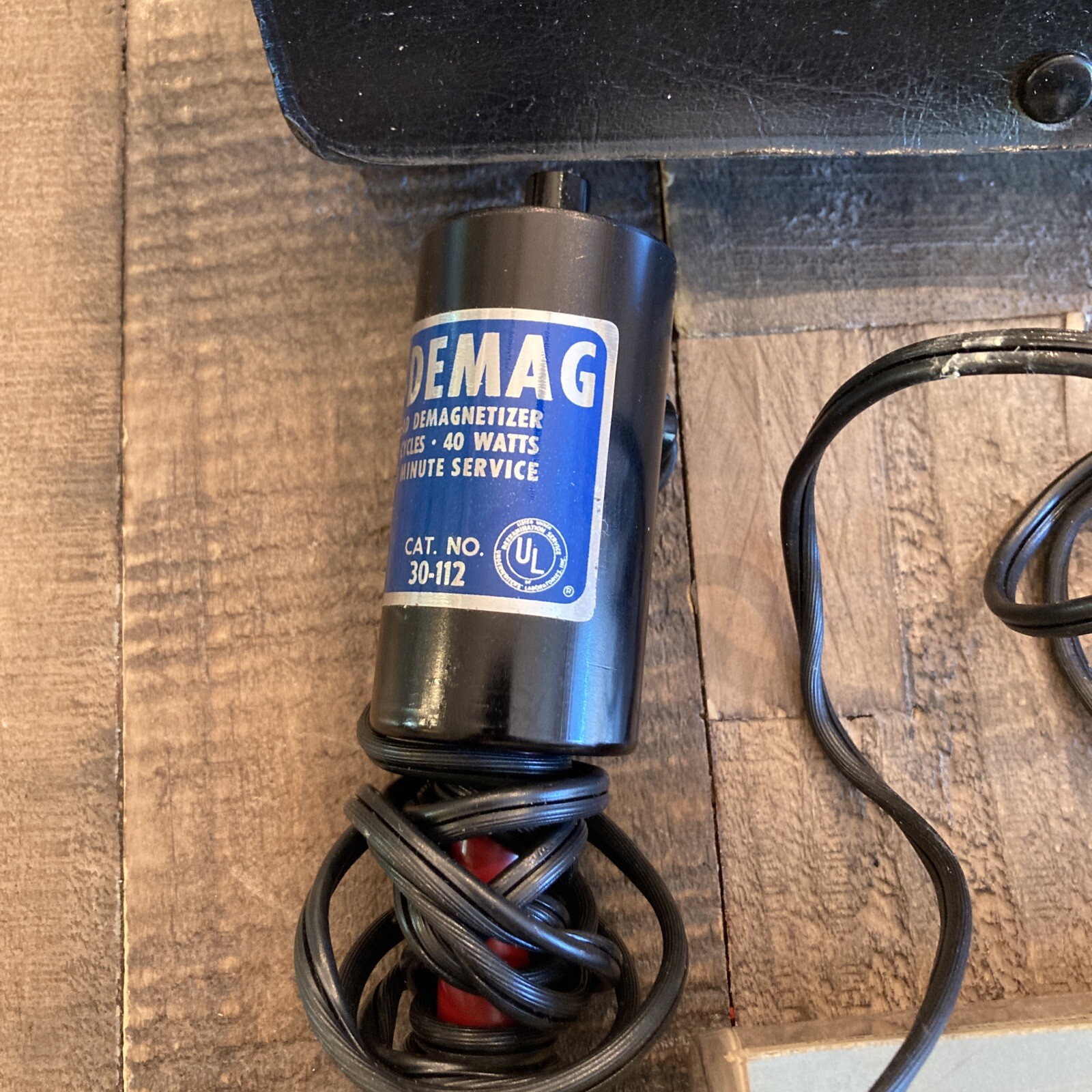 Vintage Audiotex Head Demag Cat. No.30-112 Tape Player Demagnetizer Works