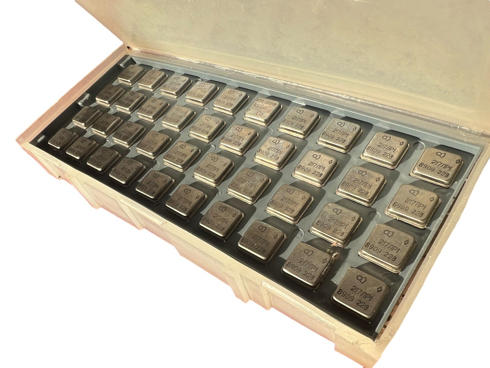 40pcs Vintage 1989 USSR Microcircuit 217LR1 217ЛР1 Chipset Soviet In Box