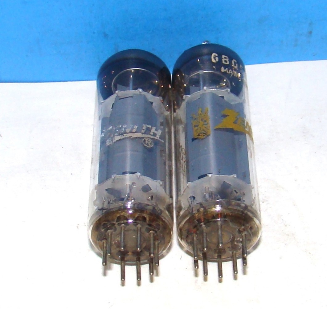 6BQ5 EL84 Zenith 2 radio audio vintage vacuum tubes valve amplifier Holland 7189