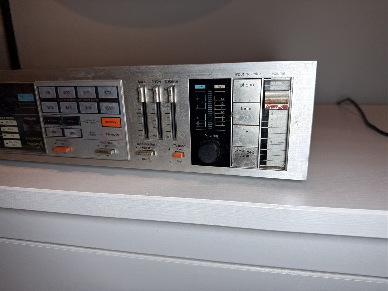 Technics SA-350 Quartz Synthesizer TV/FM/AM Stereo Receiver — Working