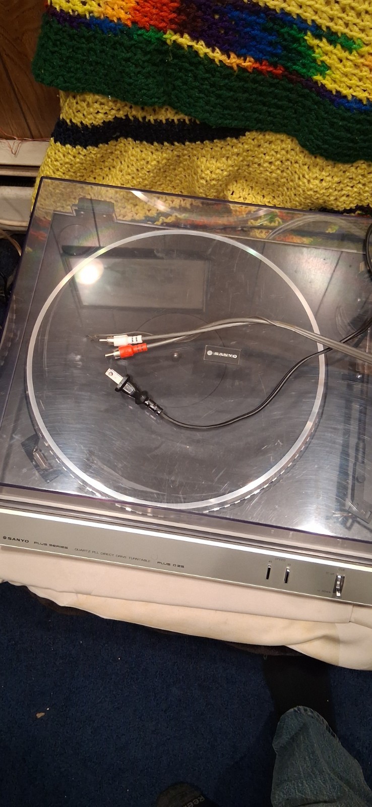 Sanyo Plus Q25 – Quartz PLL Direct Drive Semi-Automatic Turntable working!#read#