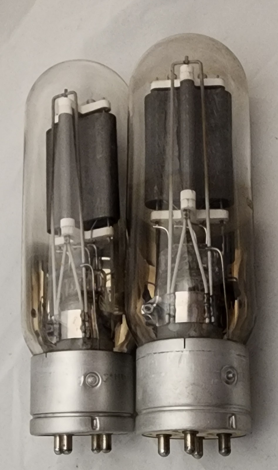 Pair GE VT-4-C 211 Vacuum Power Audio Tubes Nice (Qty-2) Vintage