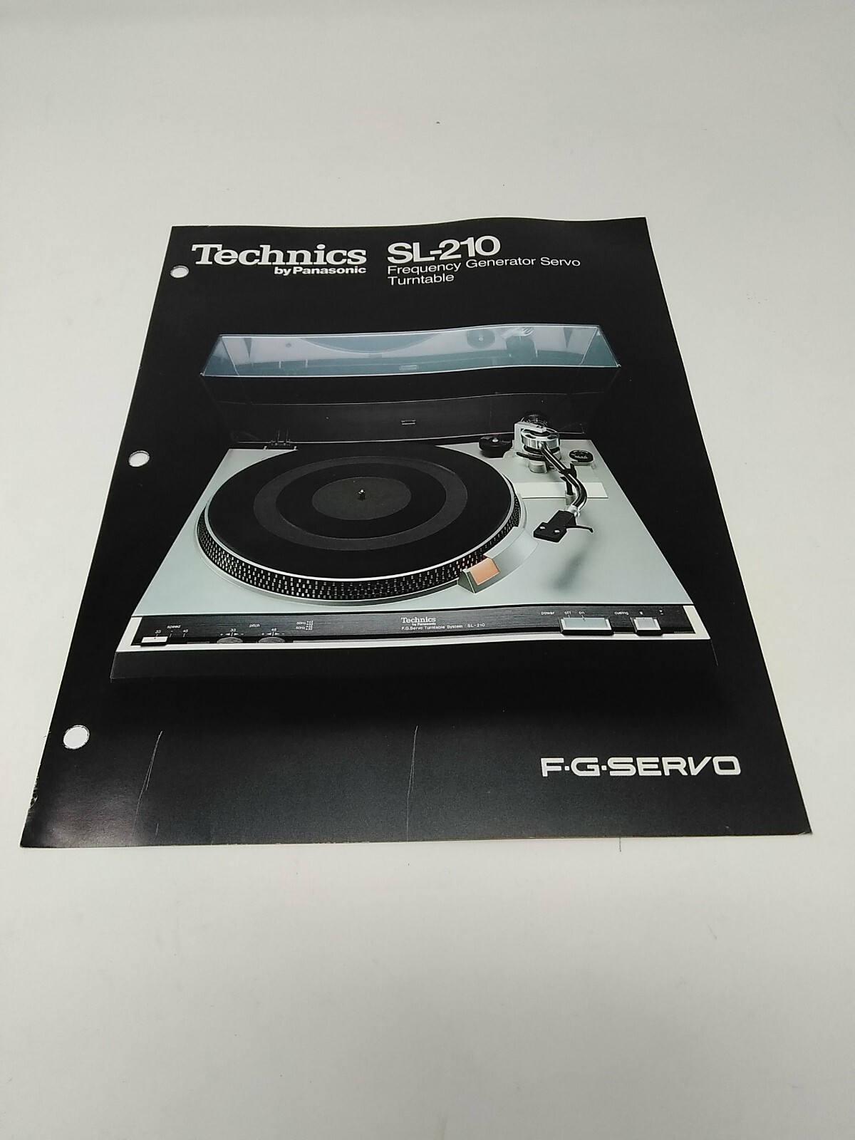 Vintage Technics SL-210 Turntable Sales Brochure Pamphlet Booklet 1970’s