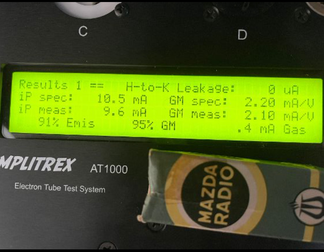 ULTRA RARE TUBE ECC802S 12AU7WA MAZDA 12AU7 triple micas