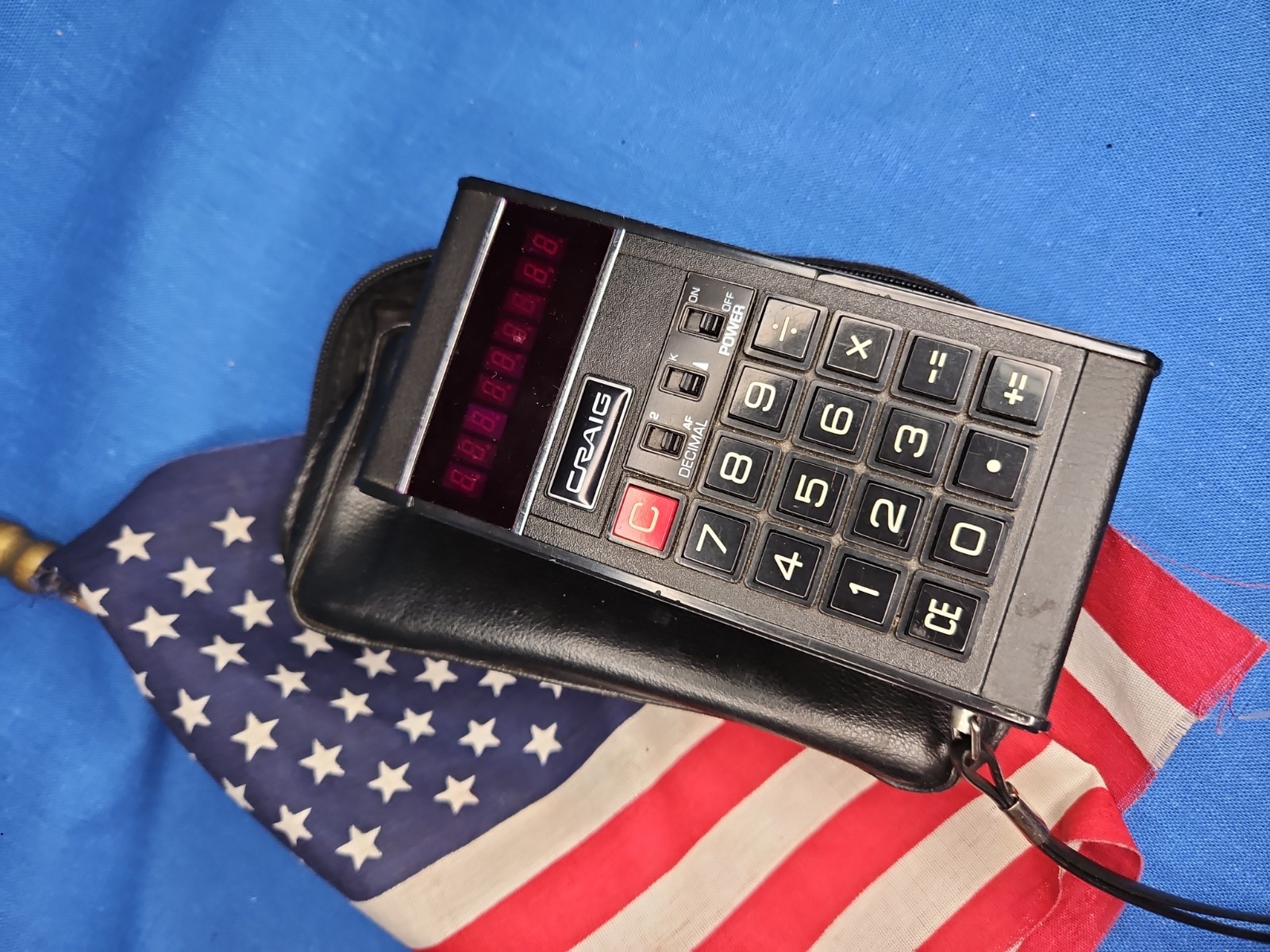 CRAIG Calculator Model 4504 Vintage With OEM Carry Case Tested Works