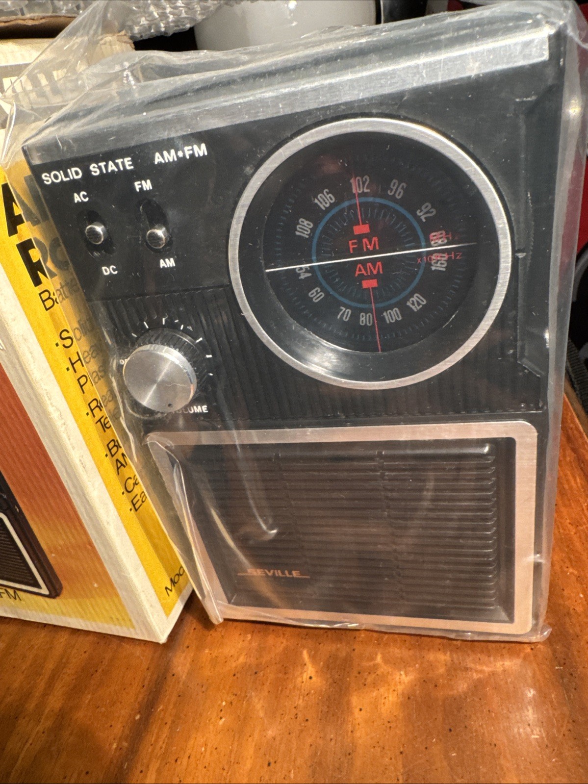 VTG Seville Solid State AM FM Radio Model 1801 AFM NEW SEALED FOR COLLECTORS