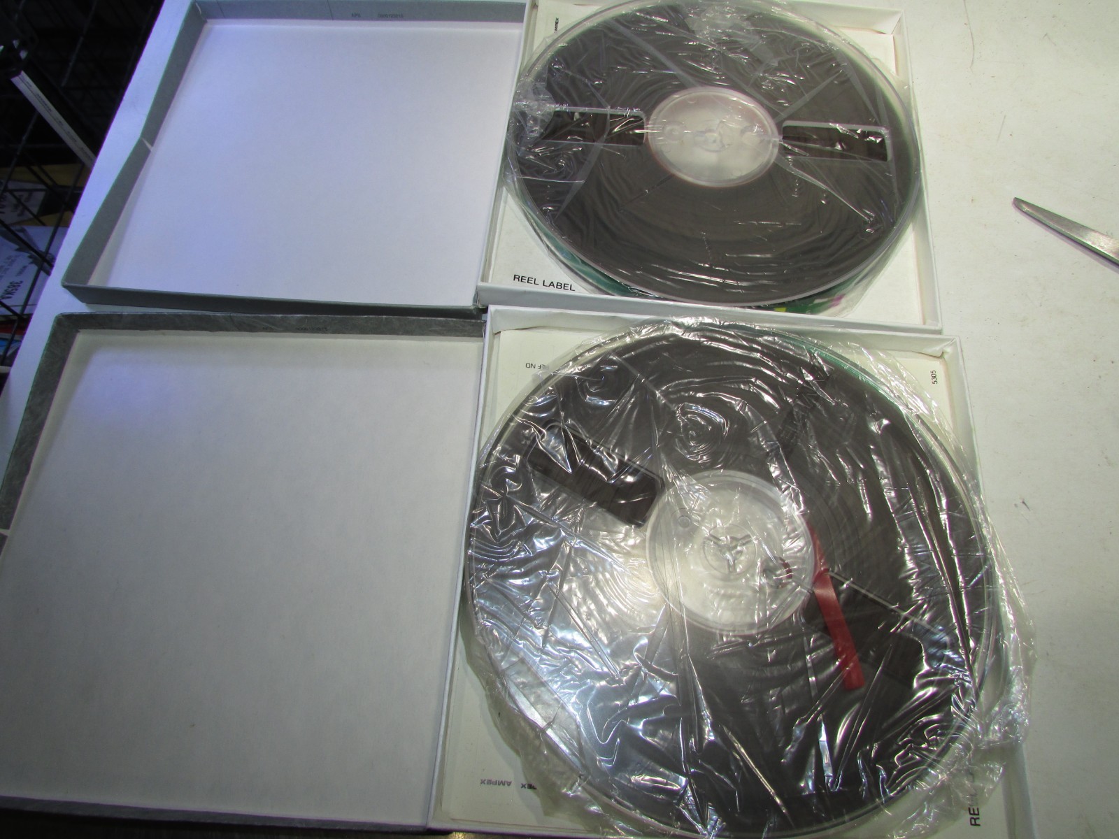 2 AMPEX 457 Grand Master Studio Mastering Audio Tape 1/4” X 1800’ USED Look Nice