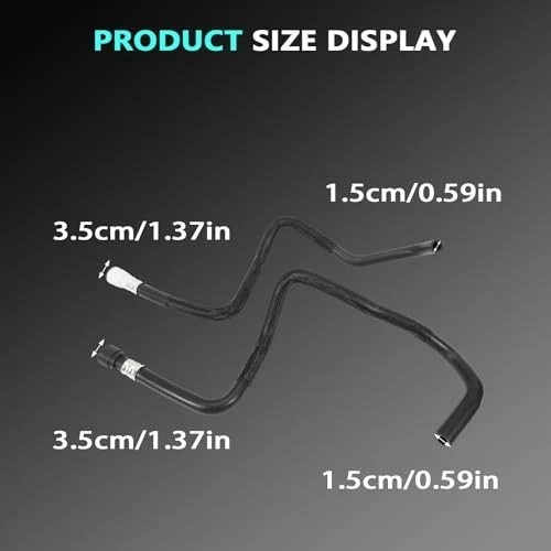 2PCS HVAC Heater Hose (Entrance + Exit) fits Silverado 1500 2014-2019 Sierra
