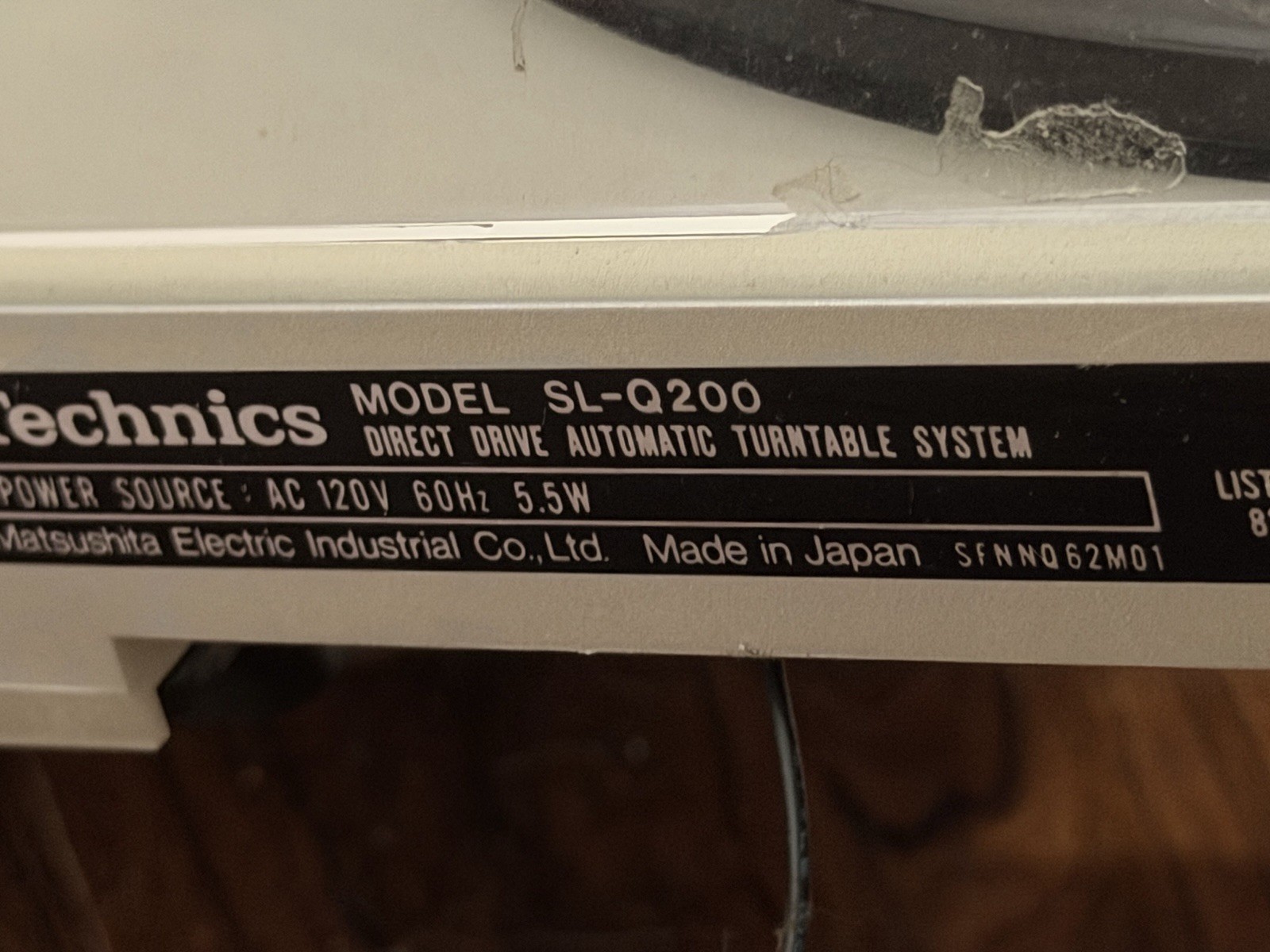 Clean Vintage 1983 Technics SL-Q200 Direct Drive Automatic Turntable New Stylus