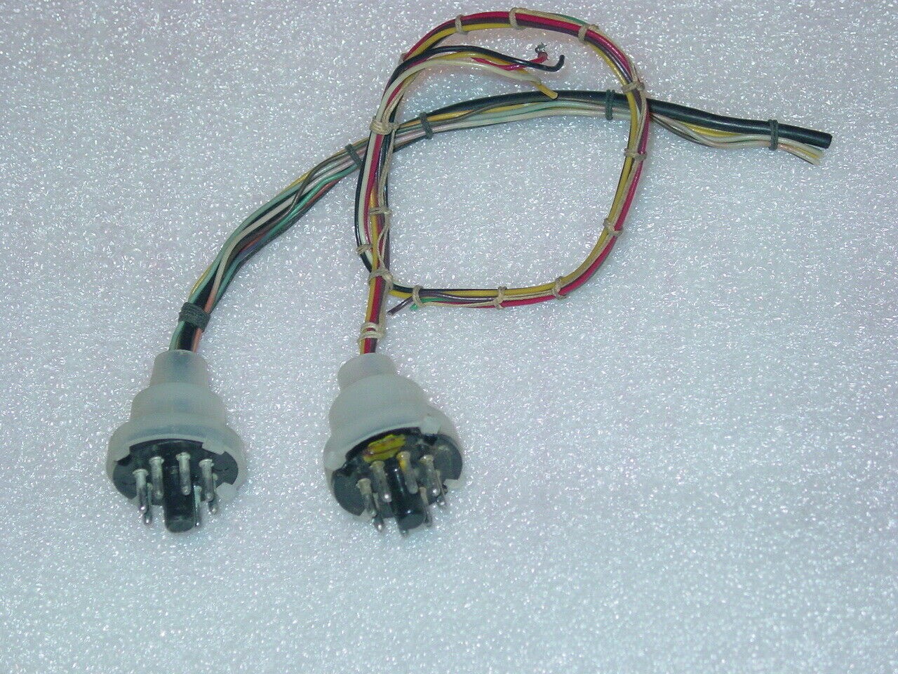 Octal tube male plug with wire 2 pcs vintage radio amp experiment