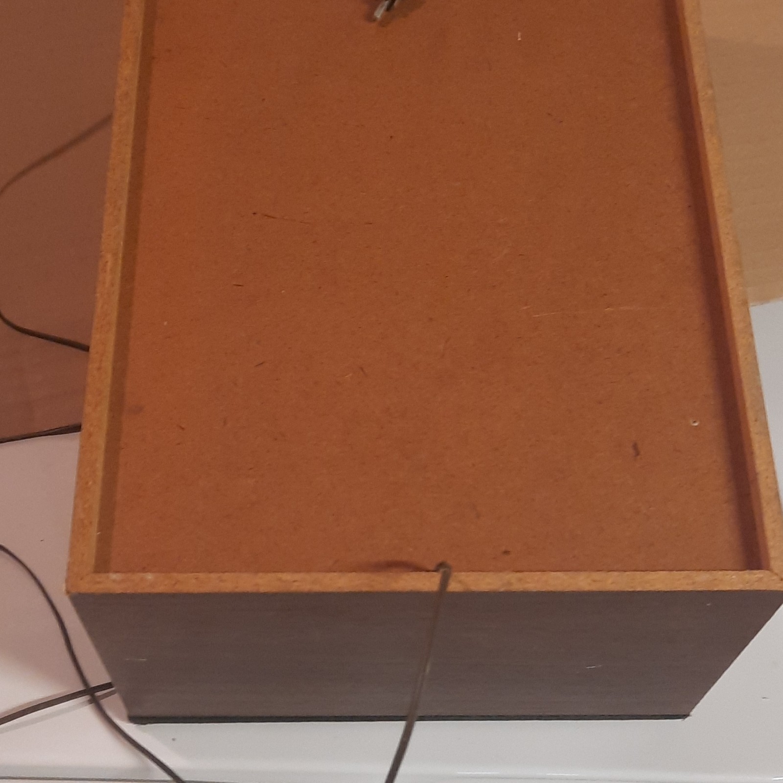 Toshiba Vintage Home Audio Speaker System Black Wood Cabinet Wired
