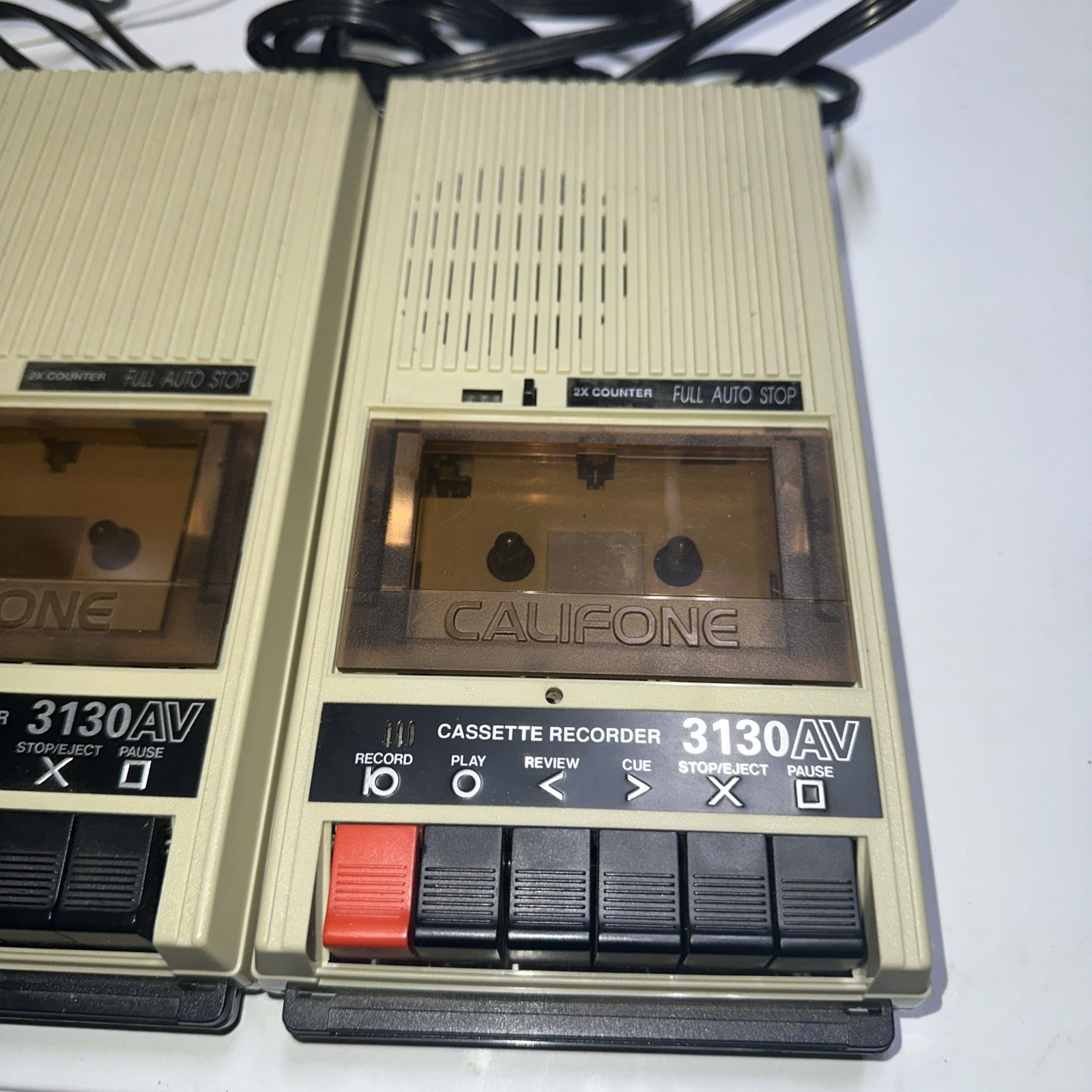 2 Califone 3130AV Vintage Cassette Player Recorder (NOT WORKING PARTS OR REPAIR)