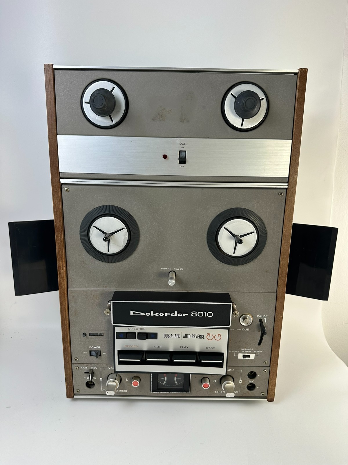 Dokorder 8010 Reel to Reel Tape Recorder Denki Onkyo Japan Auto Reverse Rare