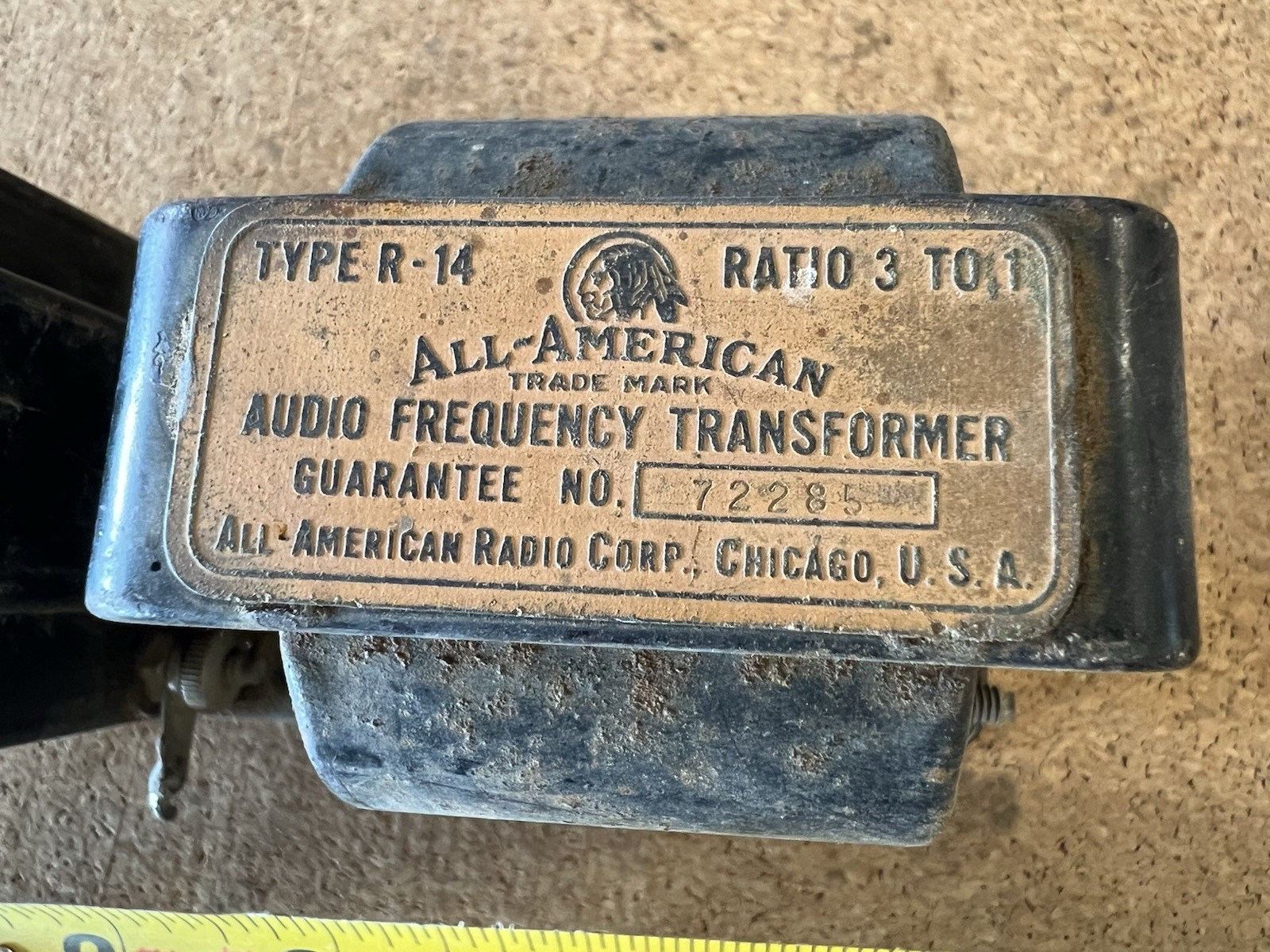 Pair of Antique All-American Audio Frequency Transformers Type R-14