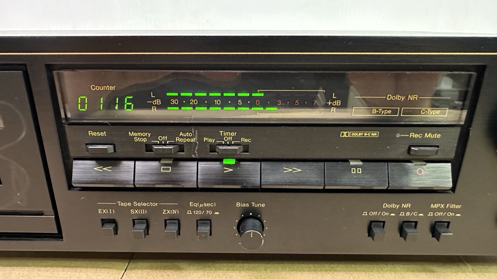 Nakamichi CR-2A Cassette Deck 2 Head Logic Soft Touch Control Tested Workis READ