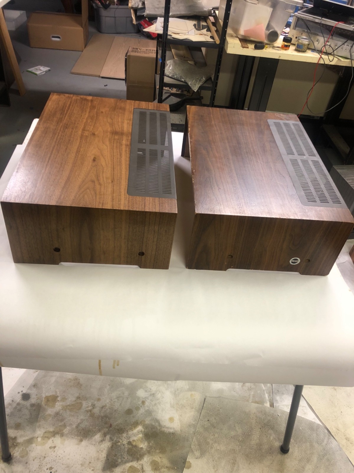Sansui 5050 6060 7070 8080 9090 Cabinet Wood Case Veneering Service, Real Walnut