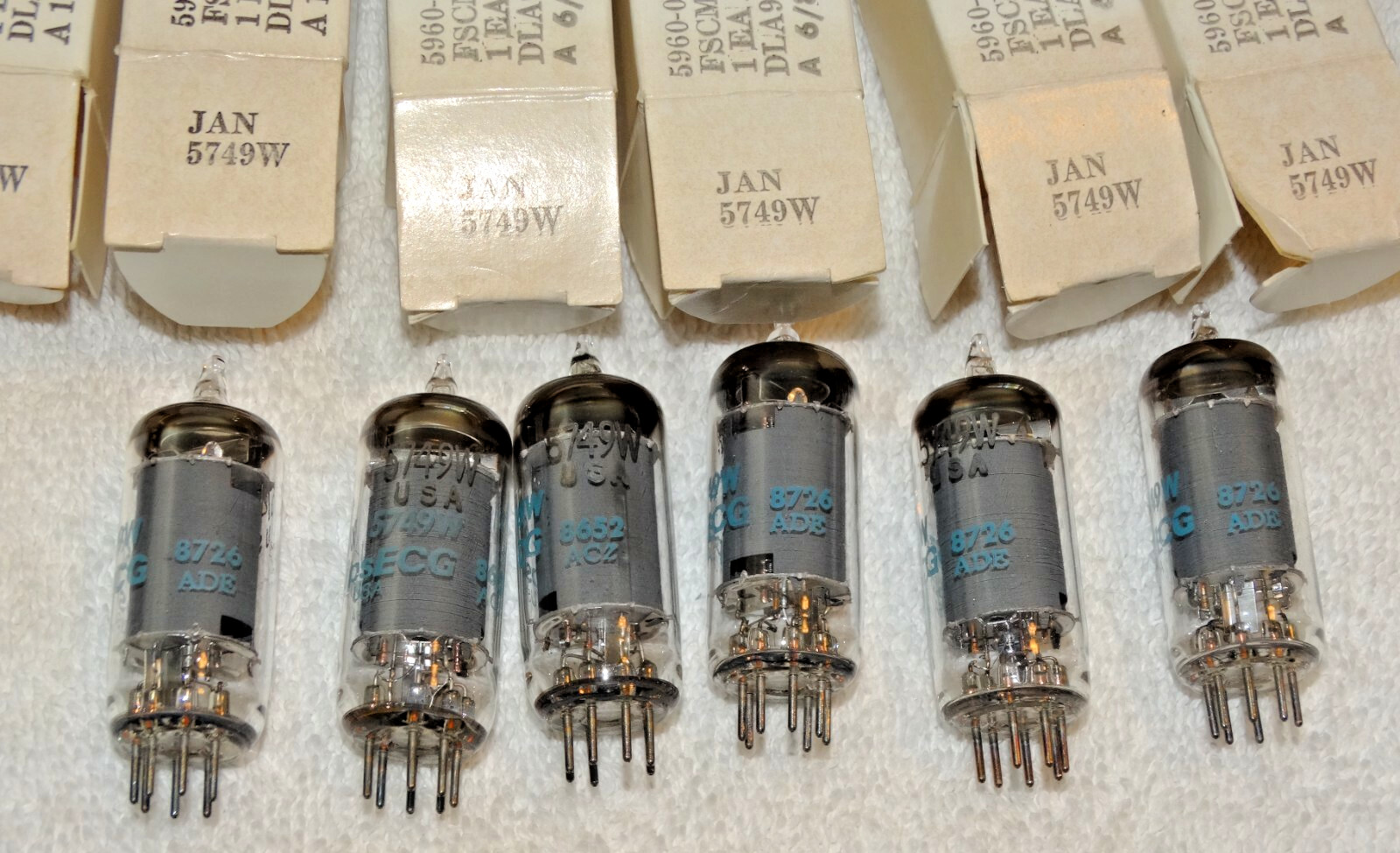 1 x JAN-5749w (6BA6) Phillips ECG Tubes*Mil Specs*NOS*NIB*(6 Available)
