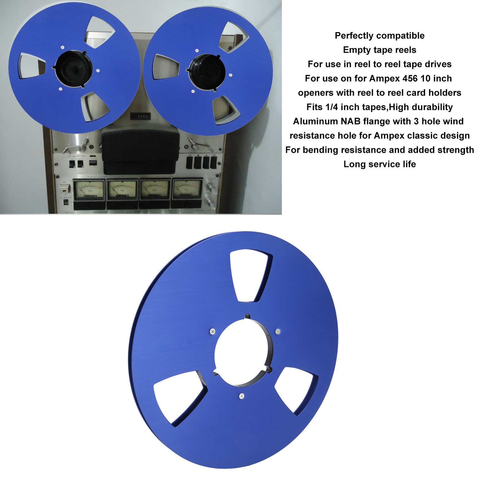 Empty Tape Reel 10 Open Reel Takeup Reel For Grand Master 456 Sound Reels