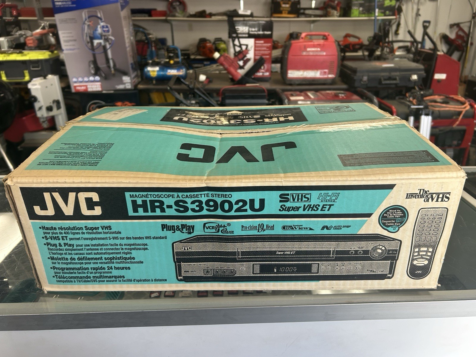 NEW JVC HR-S3902U Super VHS S-VHS ET 4Head HiFi (OPEN BOX) FREE S&H!