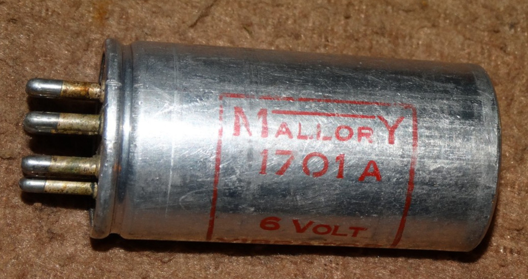 MALLORY 6 Volt Vibrator 7 Pin style model 1701-A #2357401 New Old Stock VGC