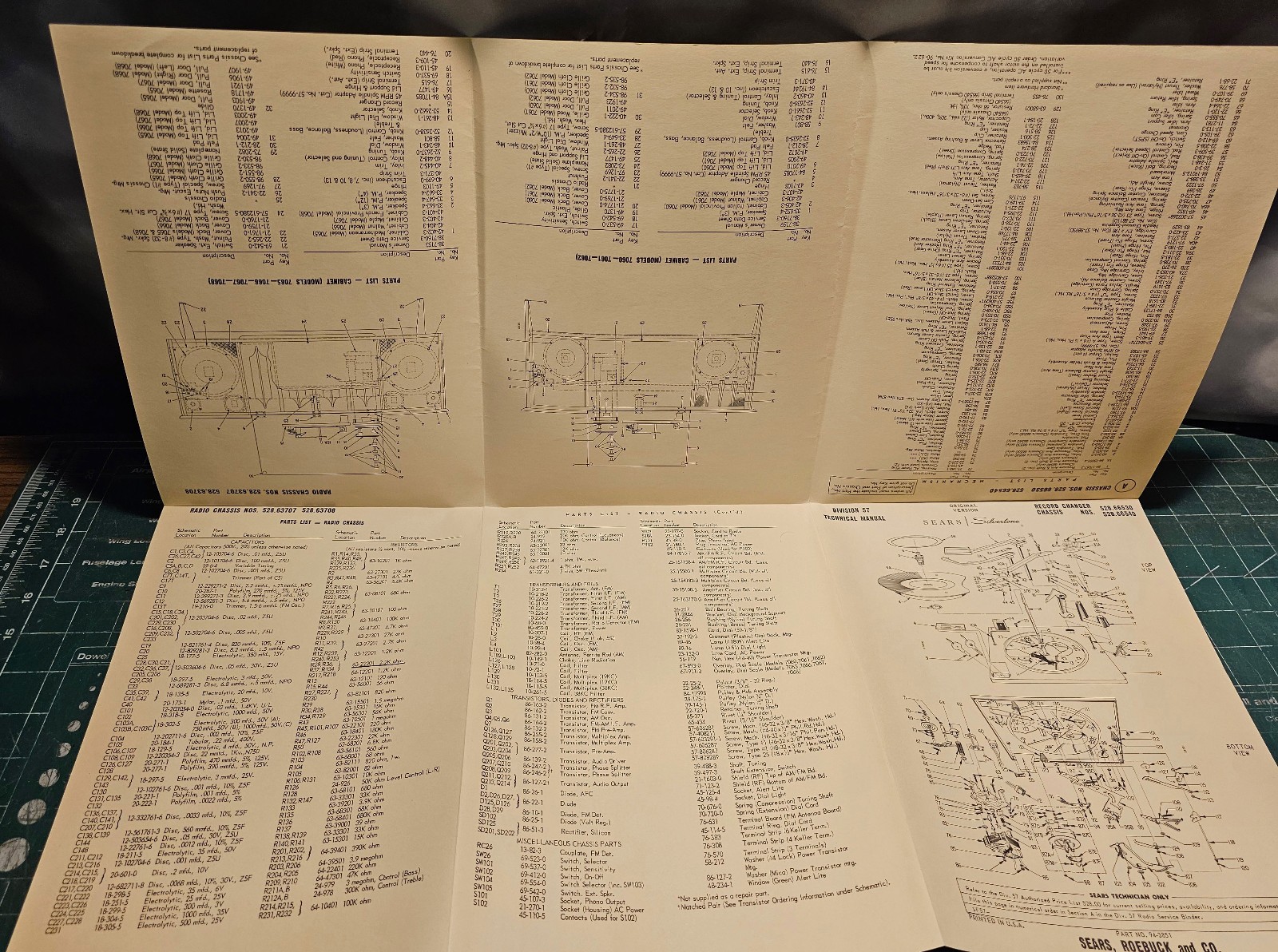 Sears Silvertone 528.63707, 528.63708 Technical Manual