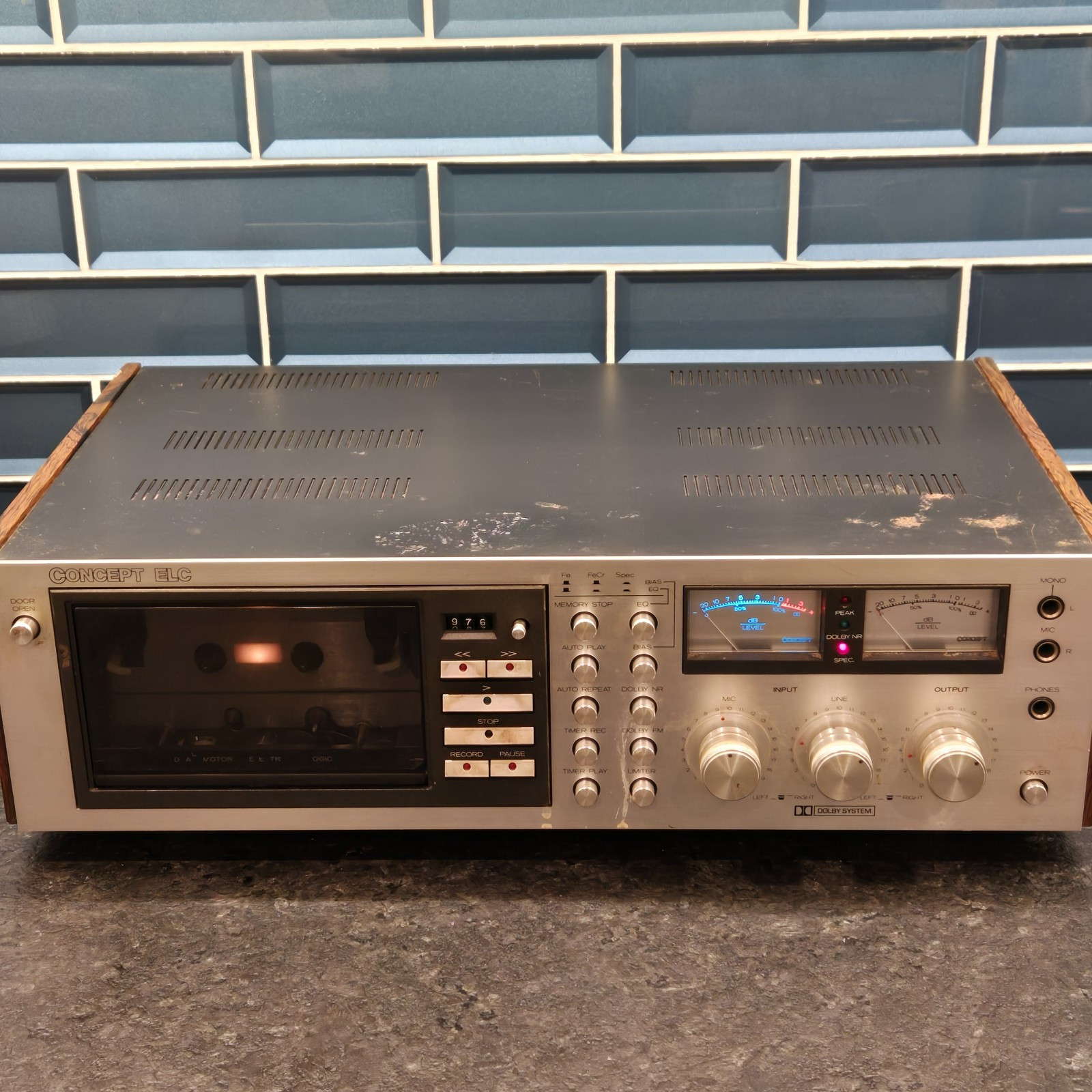 PARTS REPAIR Concept ELC Stereo Cassette Deck PARTS REPAIR ONLY MUST READ