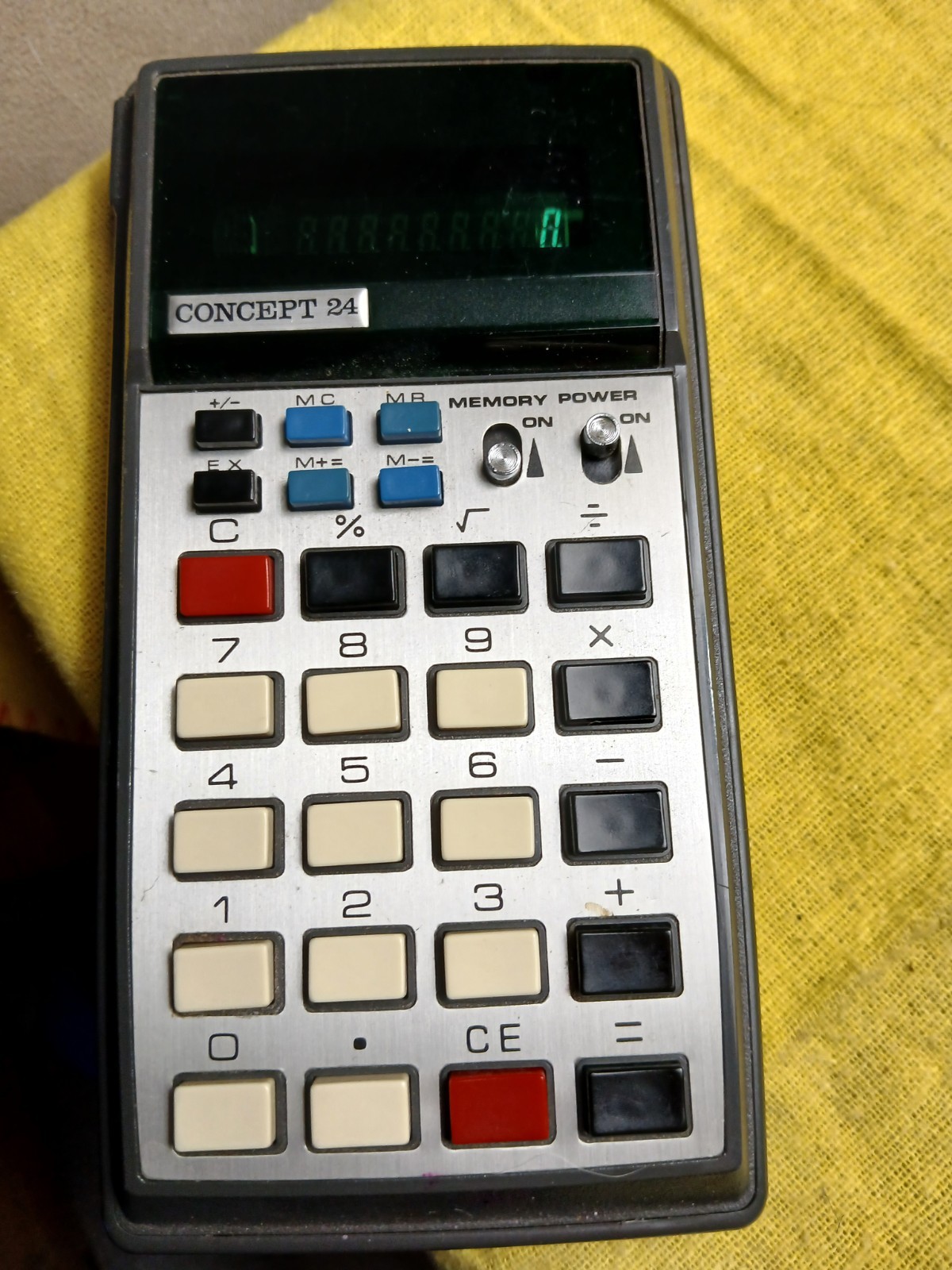 Concept 24 Vintage Electronic Calculator Made in Japan with Case