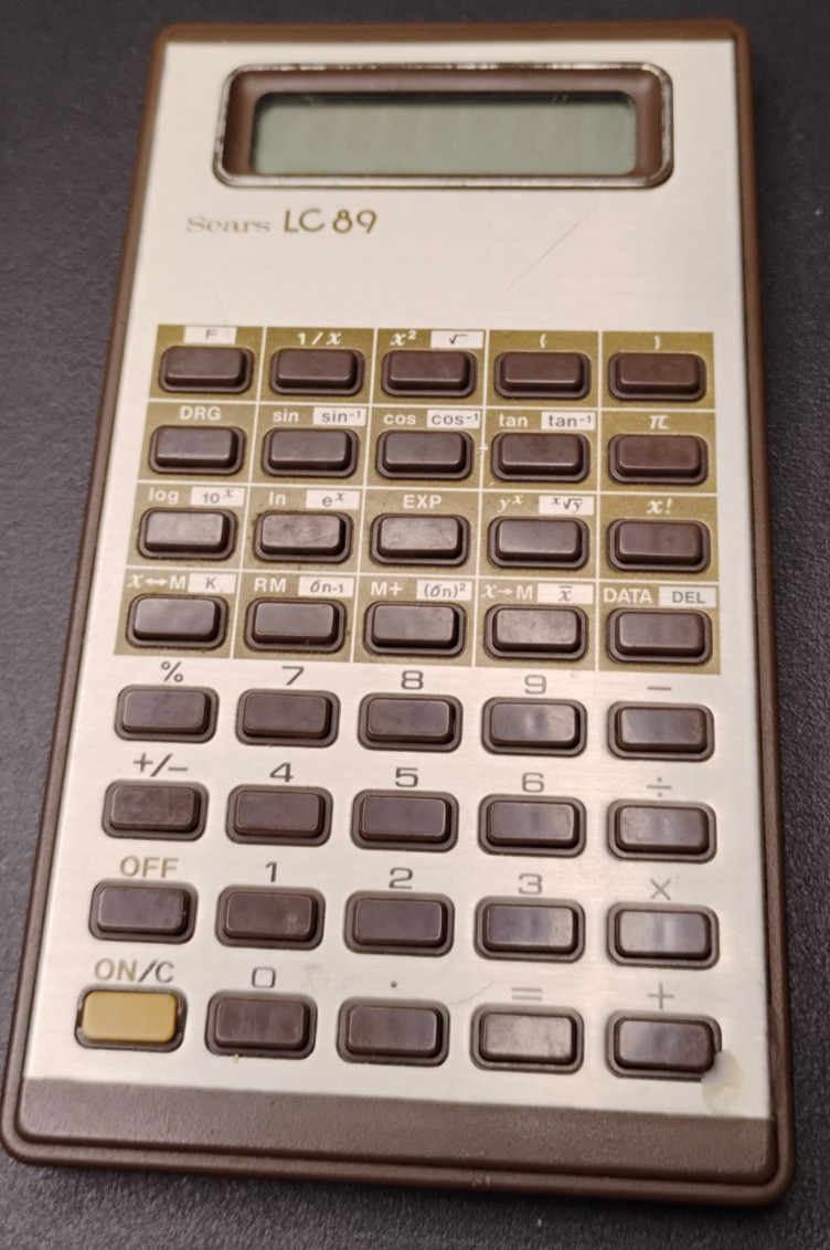 Vintage Sears LC-89 Japan Liquid Crystal Scientific Calculator Tested & Working