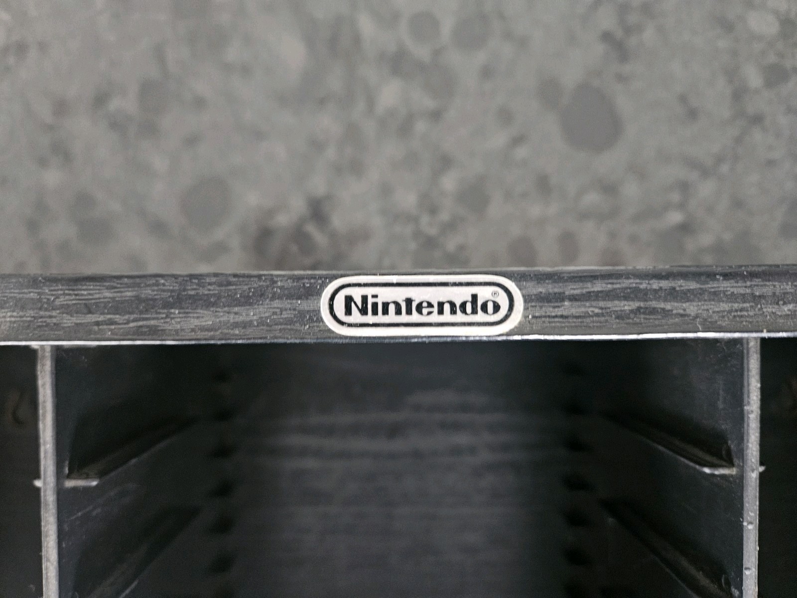 Nintendo NES Black Wooden Game Case Wall Mountable for Games & Accessories
