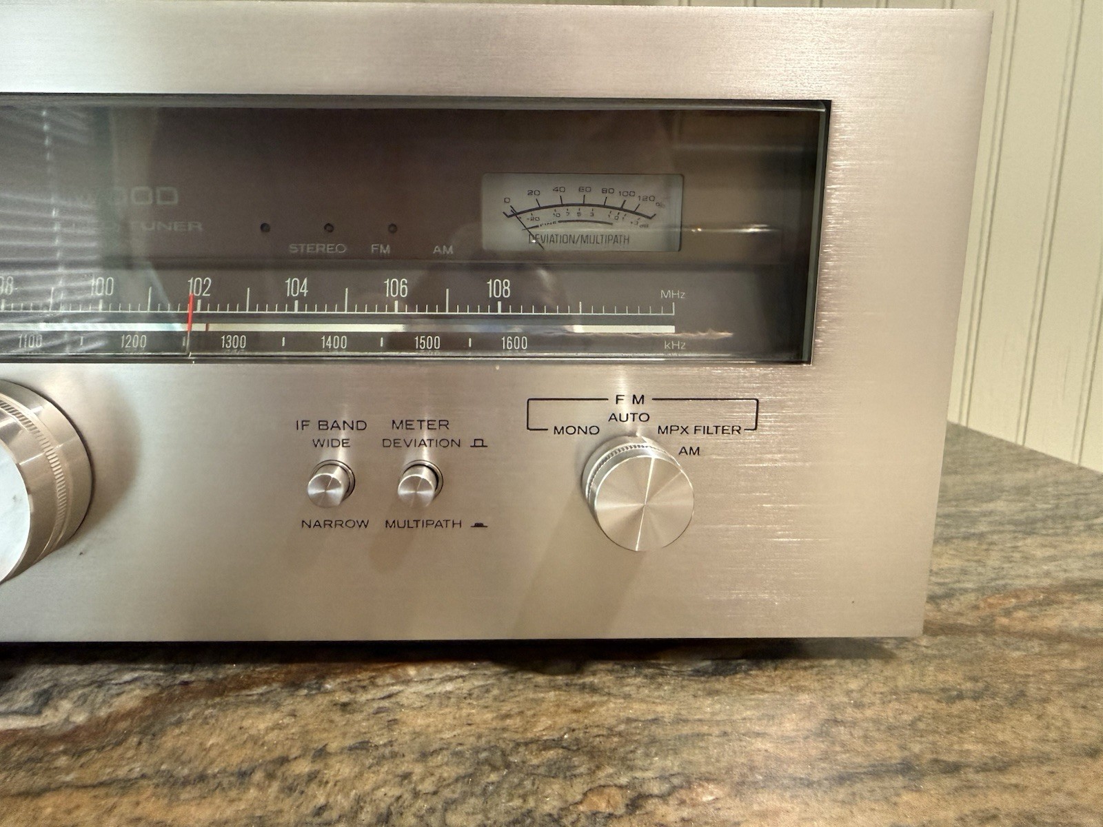 Vintage Kenwood KT-8300 Tuner Great Condition – Works Great!!! w/ Manual