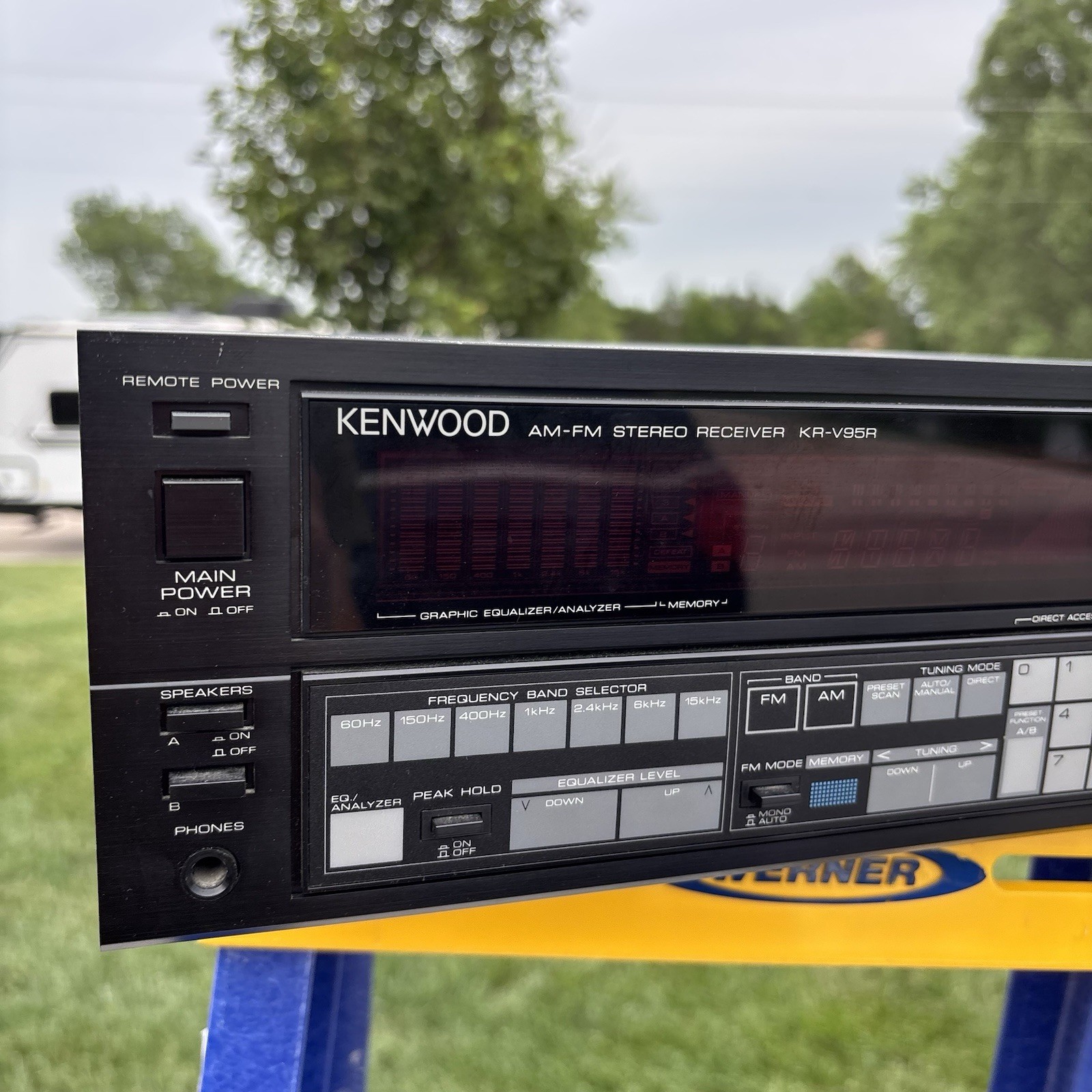 VINTAGE Kenwood KR-V95R AM/FM Stereo Receiver With Remote- Tested/works