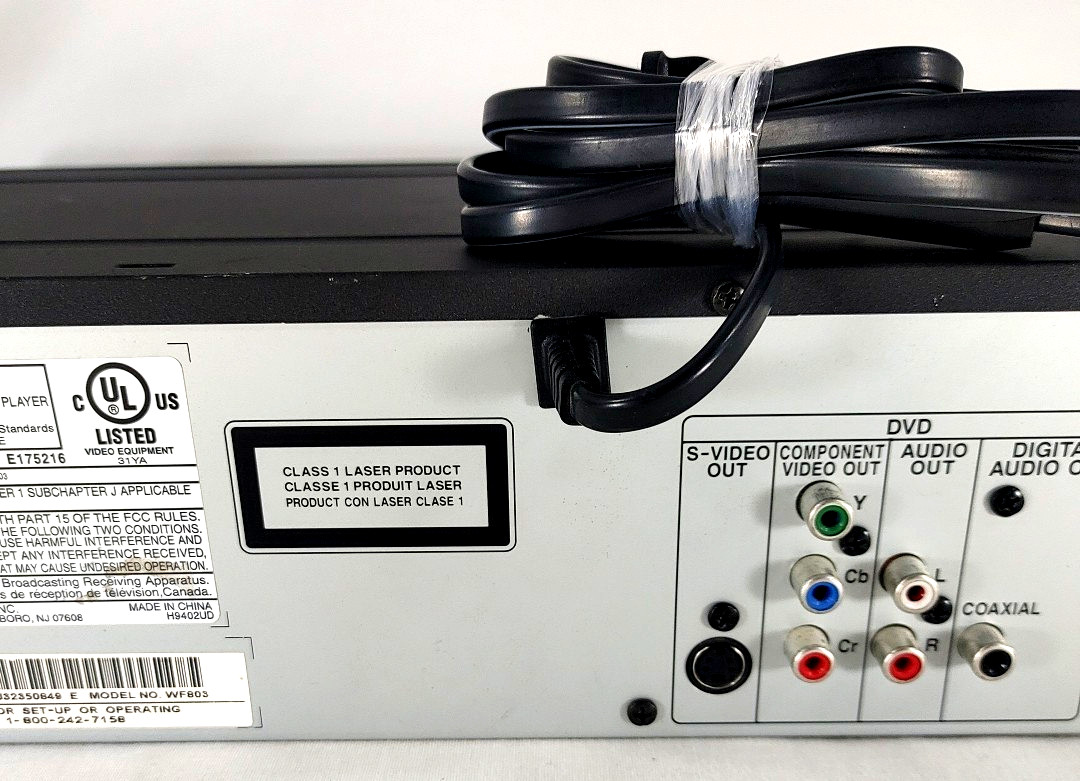 Symphonic WF803 DVD VCR Combo Player – Working