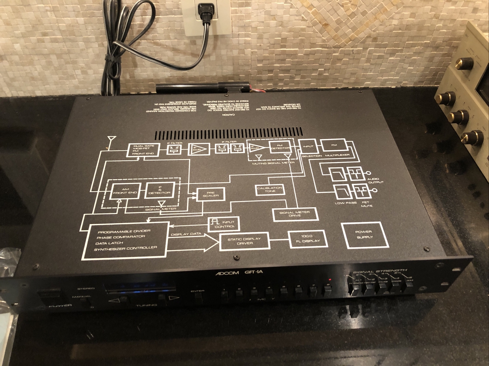 Open Box ADCOM GFT-1A Digital AM/FM Stereo Tuner Owner Manual Perfect Condition