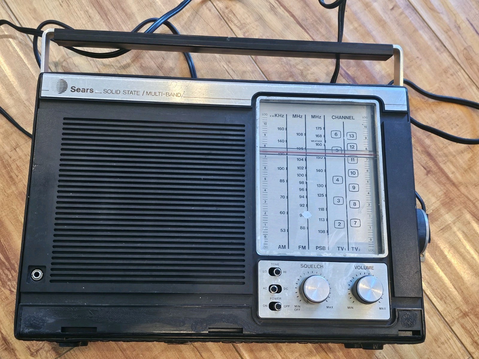 Sears Solid State Multi-Band Radio Model 800 24270 800 AM/FM WORKS Tested
