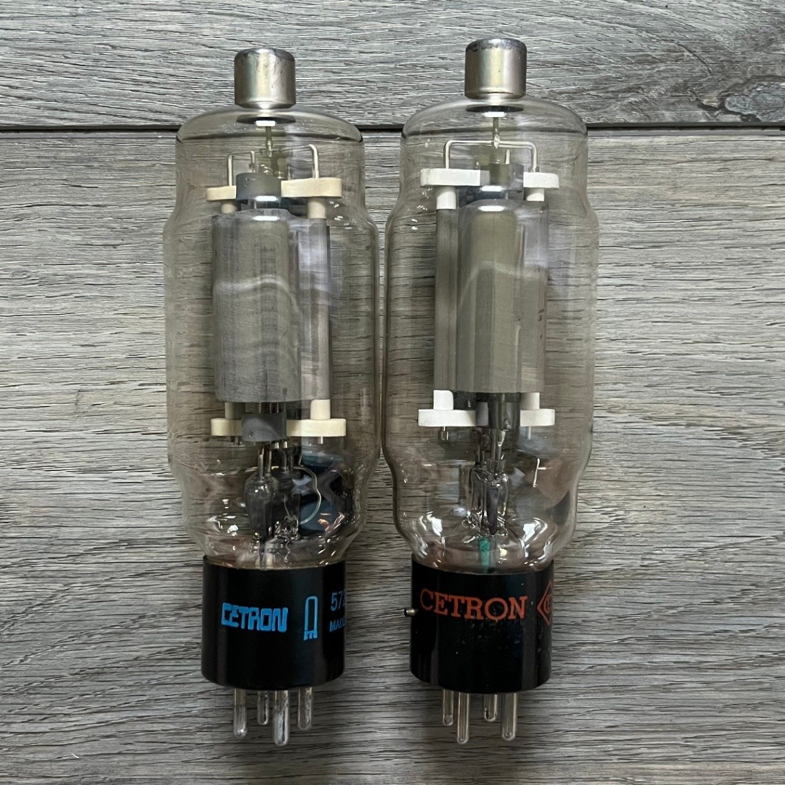 Lot of 2 Cetron 572B T160L Transmitting Triode Vacuum Tubes Pair Untested