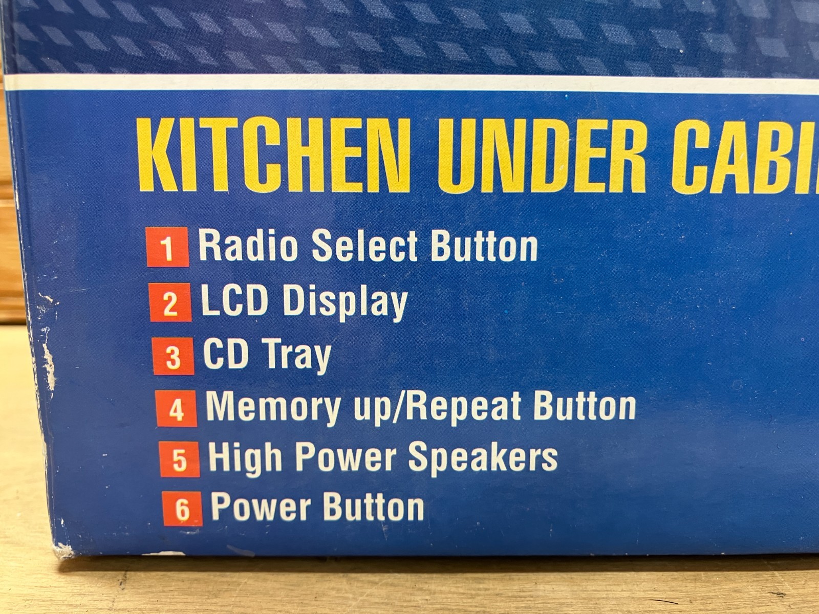 jWIN JL-K533 Kitchen Under Cabinet Mount AM/FM Alarm Clock Radio CD Player