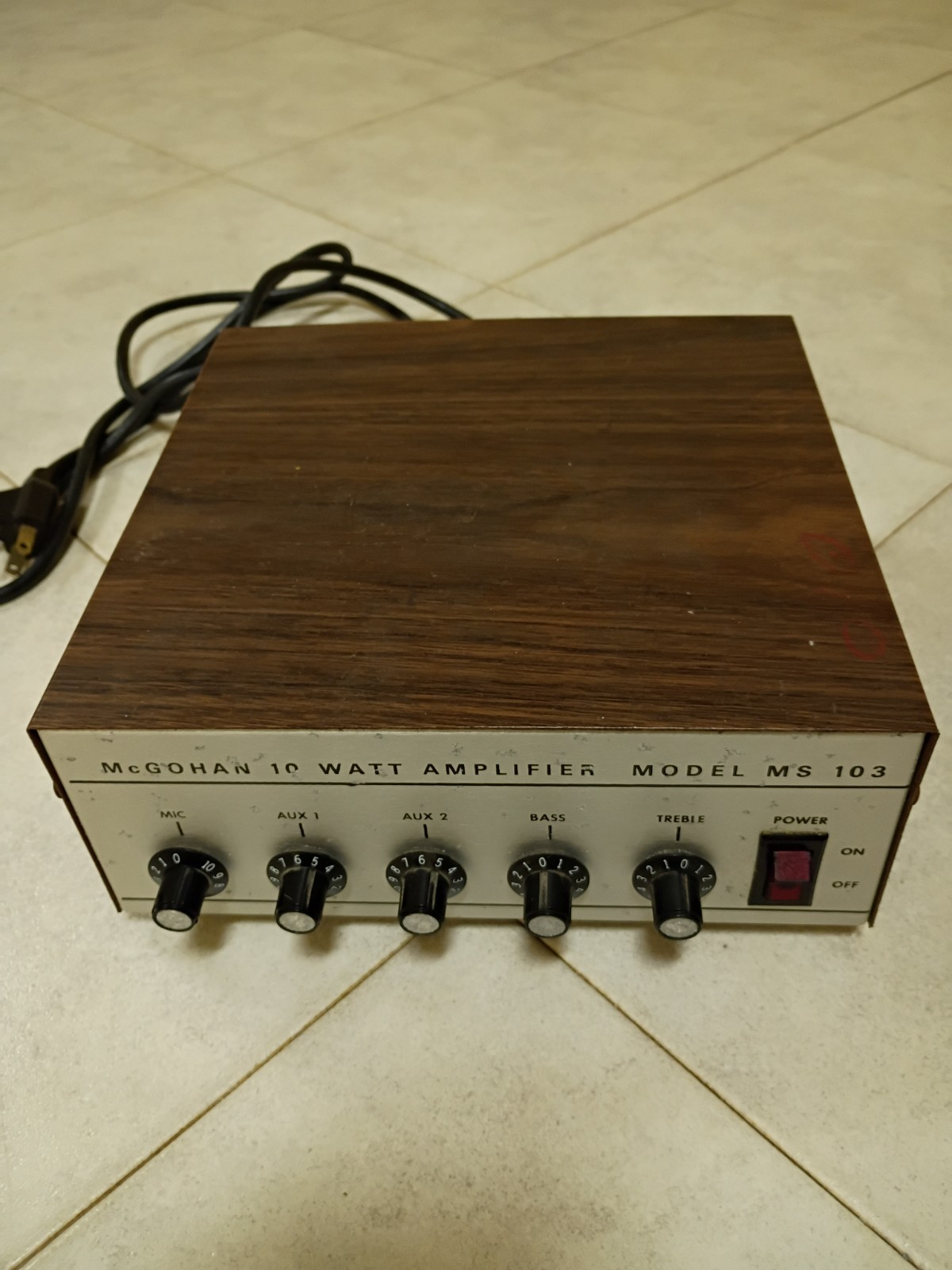 Vintage McGohan MS 103 10 Watt Amplifier Solid State Mono PA – Guitar Amp Works