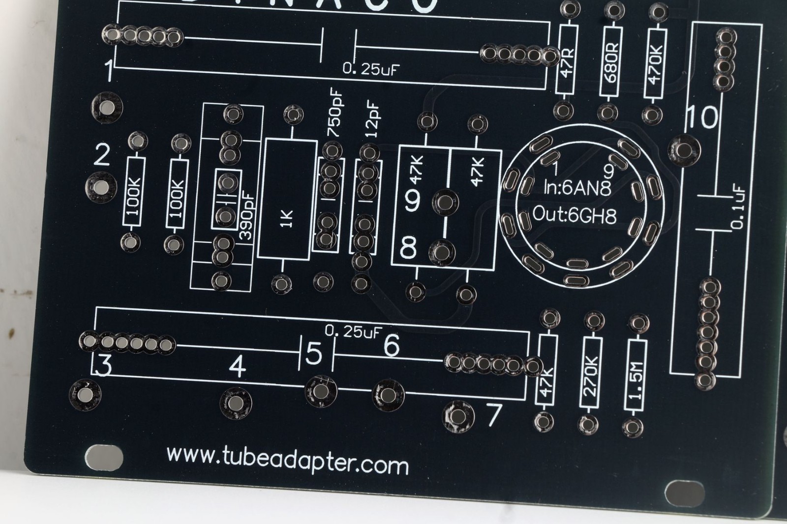 Pair 2pcs Dynaco Mark III mk3 6AN8 driver bare DIY board