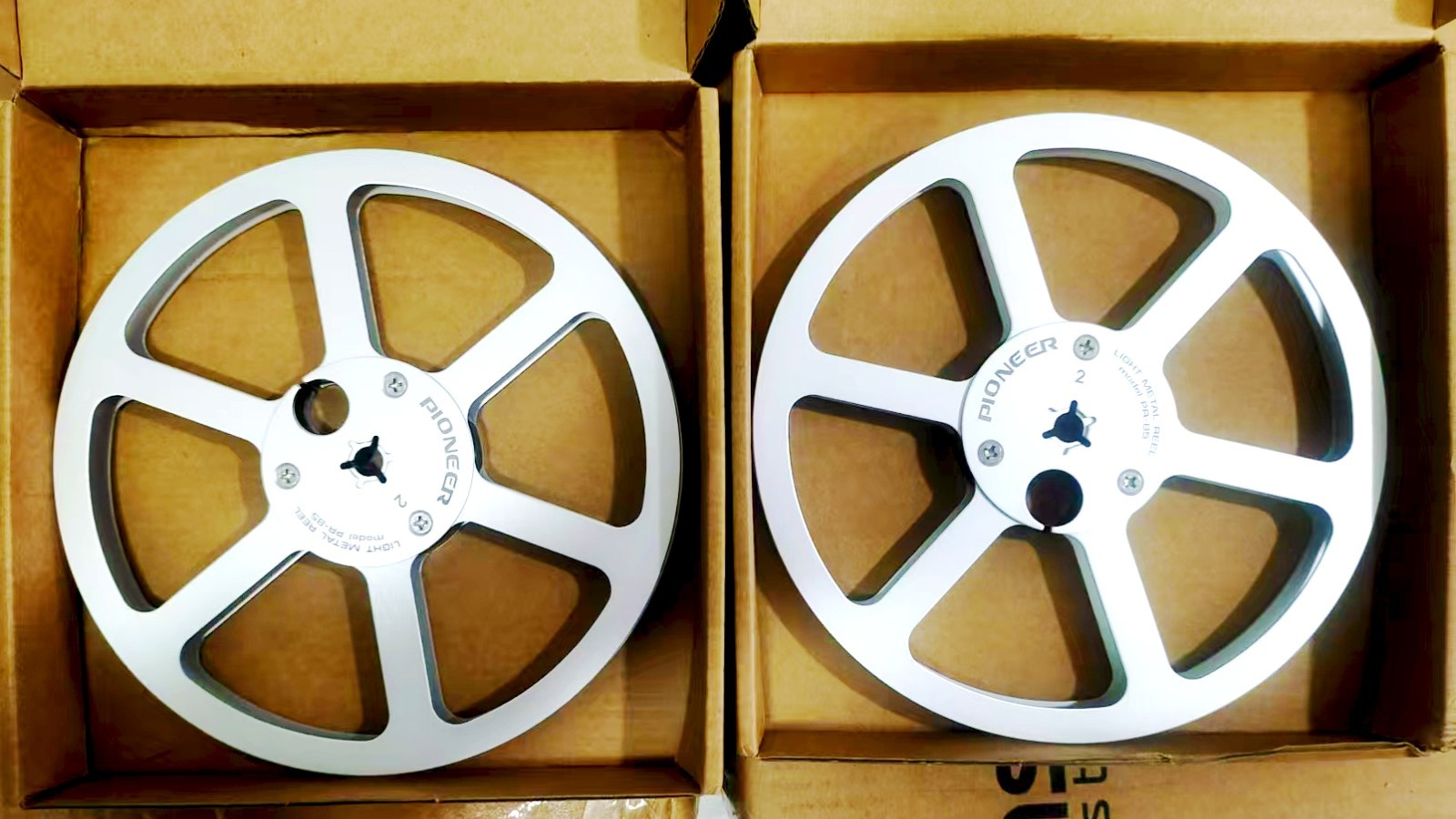 7 Inch Metal Reels Aluminum Pair For Pioneer Reel To Reel RT-707