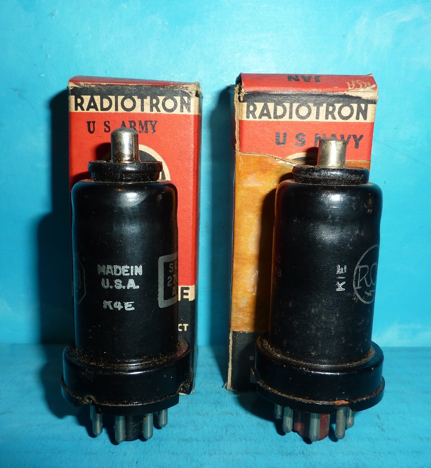 2 RCA JAN CRC-12K8Y VT-132 Tubes NOS/NIB
