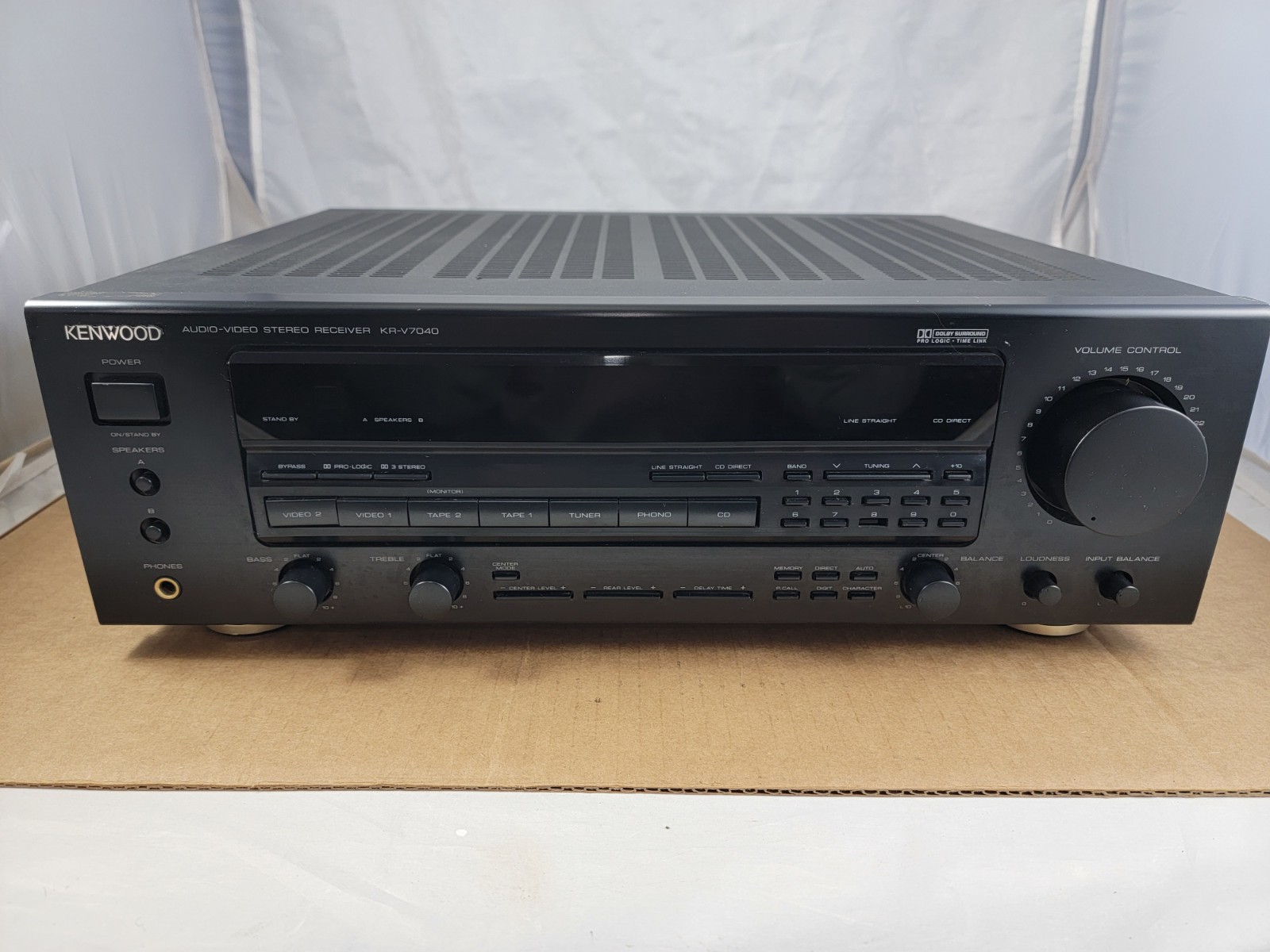 Vintage Kenwood KR V7040 Stereo Receiver No Remote Fully Tested