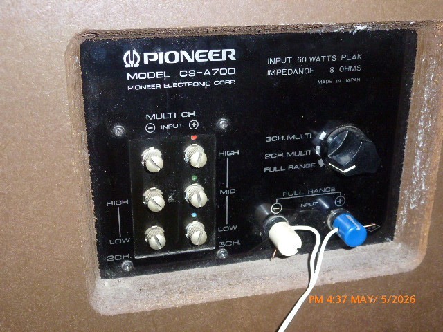 Vintage Pioneer CS-A700 Speakers Amazing Sound Made in Japan