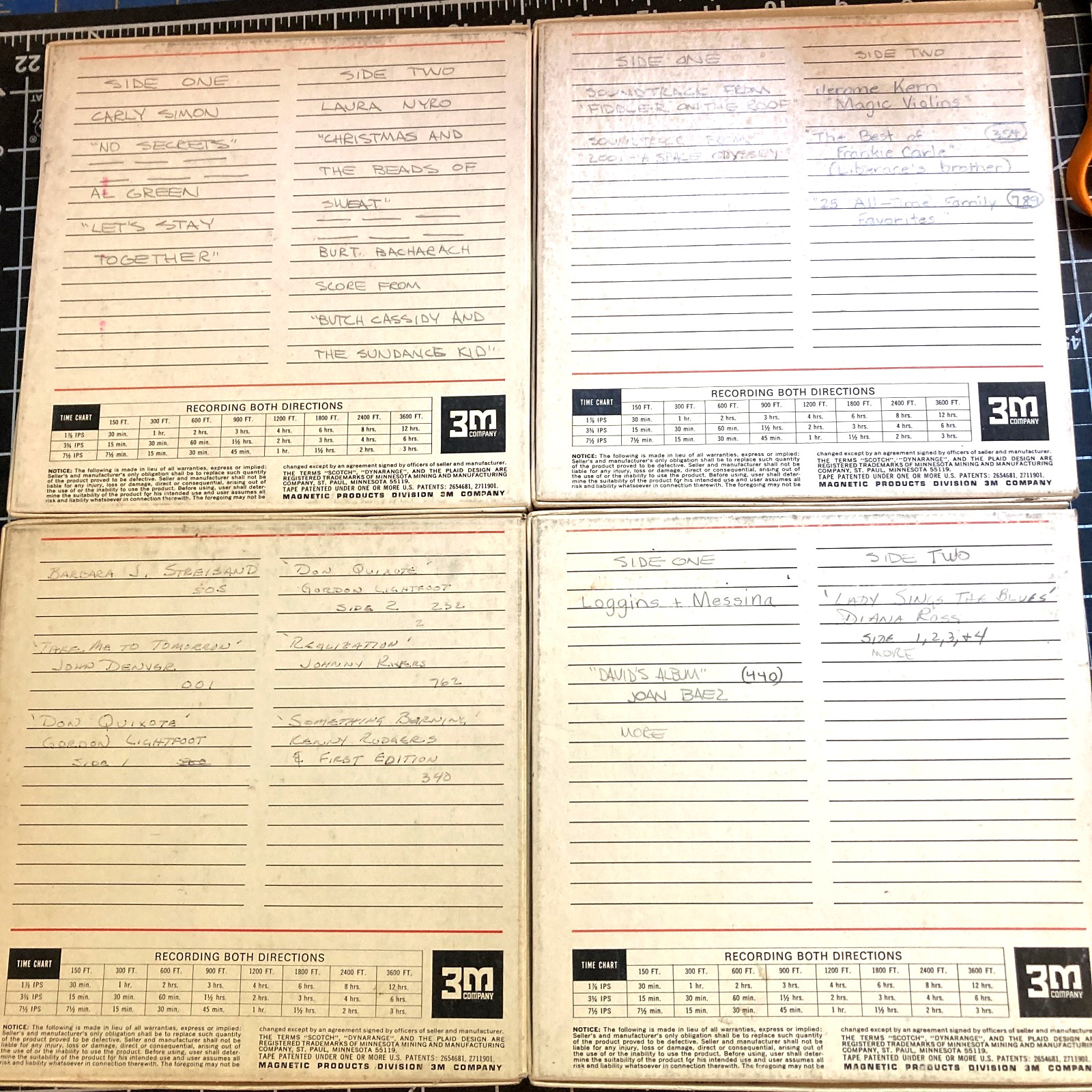 Lot of 20 Scotch 203 Tapes 1/4″ x 7″ Reel to Reel w/ Boxes