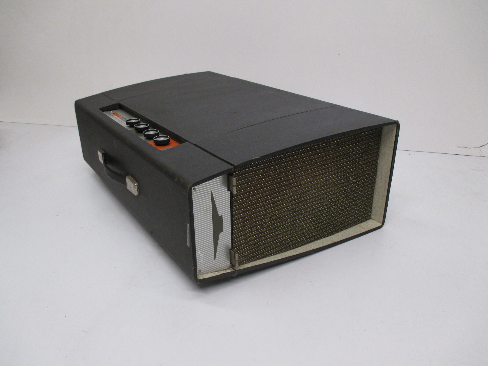 Vtg Sears Silvertone Stereo 3274 Portable Record Player 4 Speed & 2 Speakers