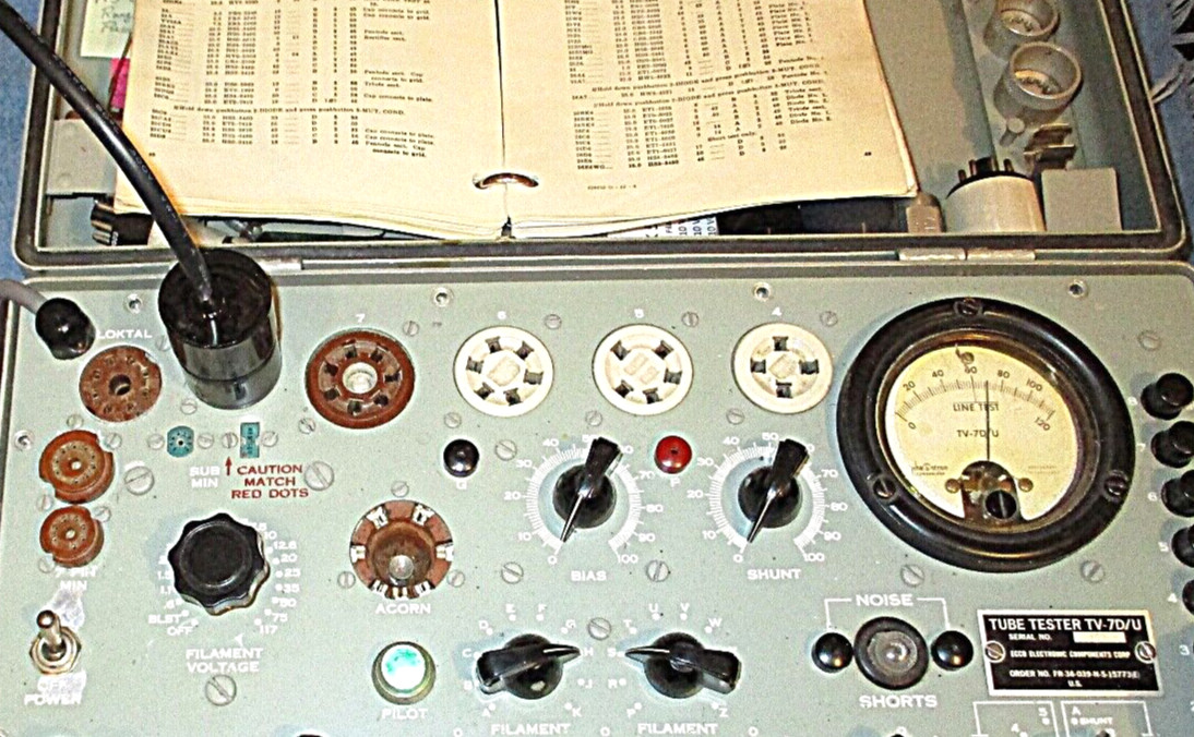 1 NEW TV-7 Vacuum Tube Test Adapter for 813 4E27A 5-125B Transmitting Tubes