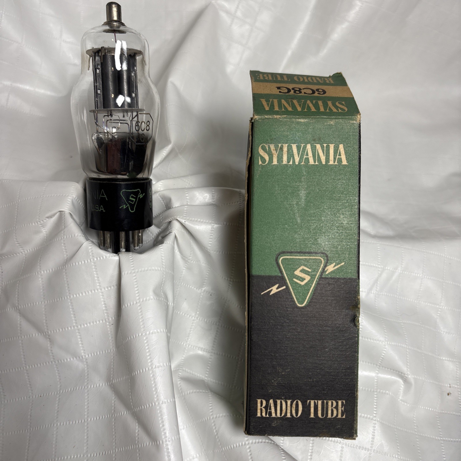 1 National Union 6C8-G Vacuum Tube – 1940’s Vintage Audio Twin Triode Untested