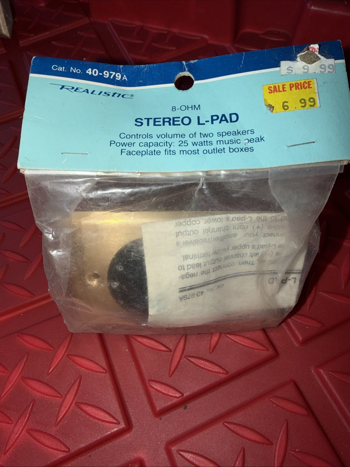 Realistic Radio Shack 40-979A 8 Ohm Stereo L-Pad Volume Control NOS