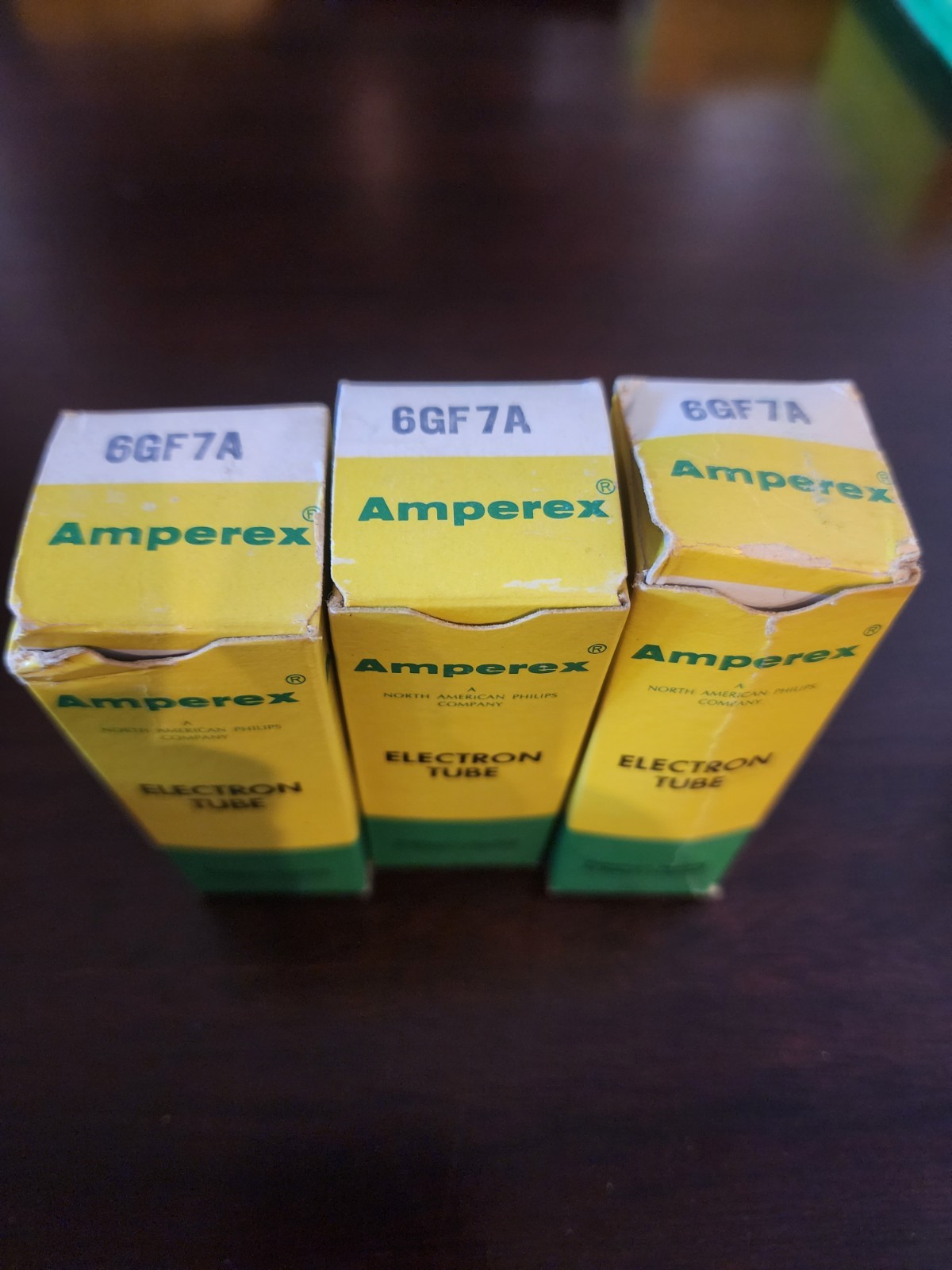 Three (3) Vintage Amperex (6GF7A) Electron Tube (NOS – Untested)
